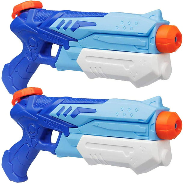 3 Pcs Water Squirt Blaster Guns Toys Summer Swimming Pool Beach Water Fighting Party Toys Gifts for Kids & Adults 30 ft Shooting Range Foam Water Blaster Shooter Games Outside Tools 